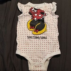 Disney world minnie mouse onesie